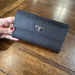 Prada Classic Black Clutch Wallet